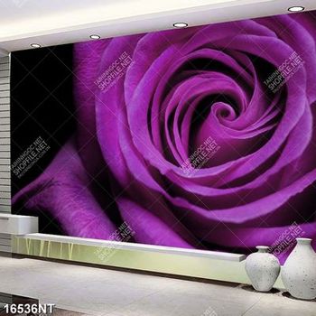 Tranh hoa hồng tím