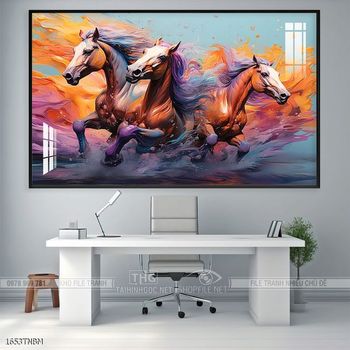 Tranh ngựa mã đáo thành công