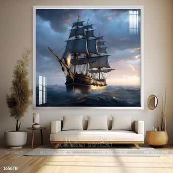 Tranh phong thủy thuận buồm xuôi gió tài lộc đẹp