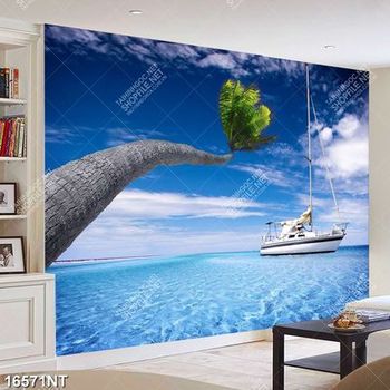 Tranh biển trời trong xanh 16571NT