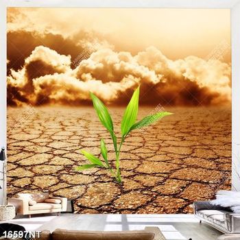Tranh nghệ thuật mặt đất nứt nẻ