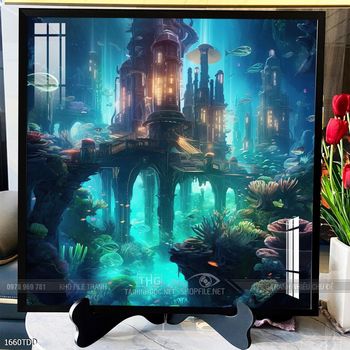 Tranh treo tường cá heo dễ thương