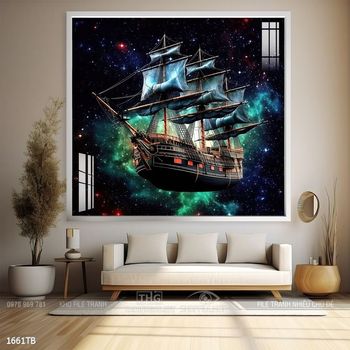 Tranh thuận buồm xuôi gió trang trí tường nhà