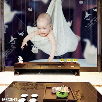 Tranh em bé dễ thương 16638NT