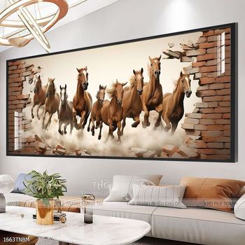 Tranh treo tường ngựa bát mã