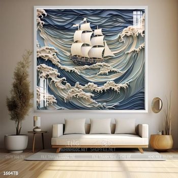 Tranh thuận buồm xuôi gió treo tường