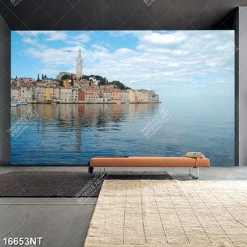 Tranh thành phố biển 16749NT