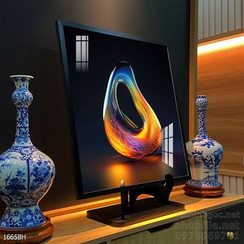 Tranh bình hoa hiện đại treo tường sang trọng ý nghĩa