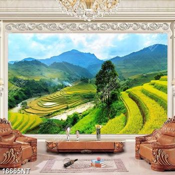 Tranh phong cảnh ruộng bậc thang 16665NT