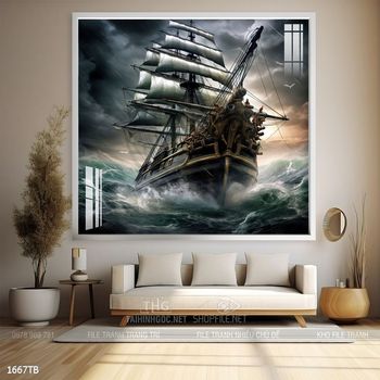 Tranh phong thủy thuận buồm xuôi gió tài lộc đẹp