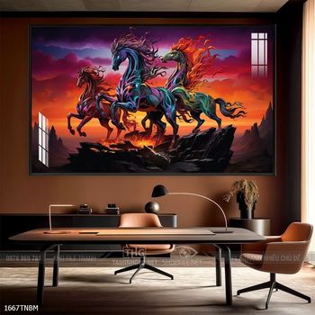 Tranh ngựa bát mã truy phong