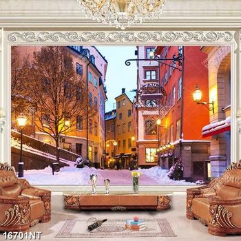 Tranh một góc phố Châu Âu