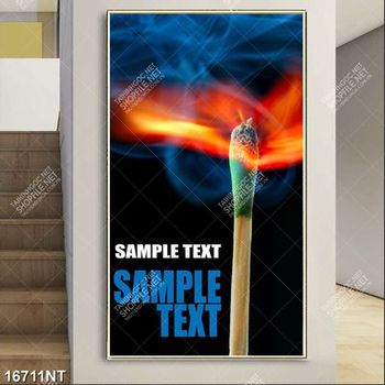 Tranh nghệ thuật que diêm cháy