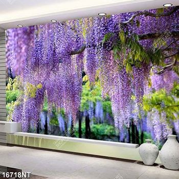 Tranh hoa tím file gốc