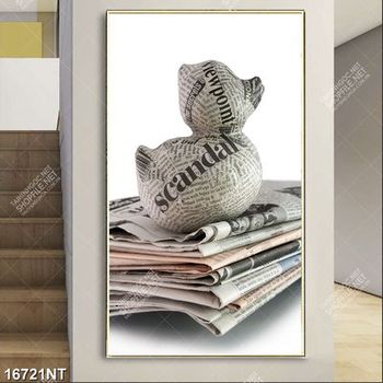 Tranh chồng báo giấy