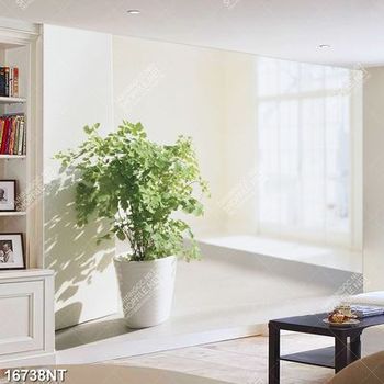 Tranh chậu cây xanh nơi góc nhà