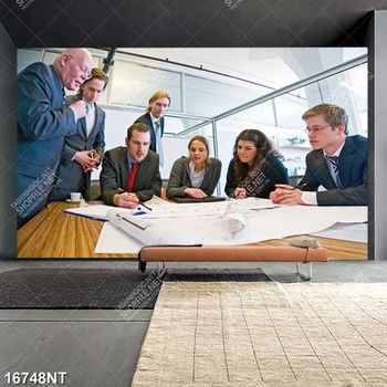 Tranh bàn luận công việc 16748NT