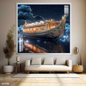 Tranh thuận buồm xuôi gió đẹp ấn tượng