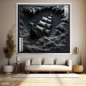 Tranh thuận buồm xuôi gió treo tường