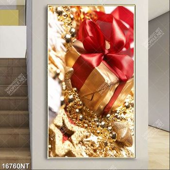 Tranh hộp quà noel