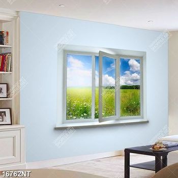 Tranh canhs cửa mở ra cánh đồng cỏ