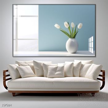 Tranh bình hoa nghệ thuật sang trọng