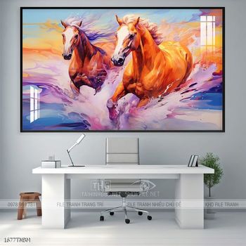 Tranh ngựa treo tường