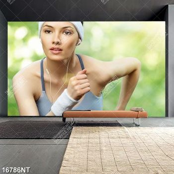 Tranh cô gái chạy bộ 16786NT