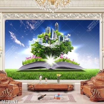 Tranh quyển sách nghệ thuật 16789NT