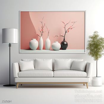 Mẫu tranh bình hoa treo tường đẹp nhất