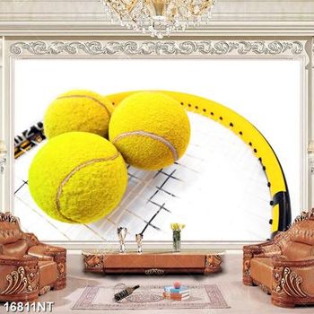 Tranh bóng và vợt tenis