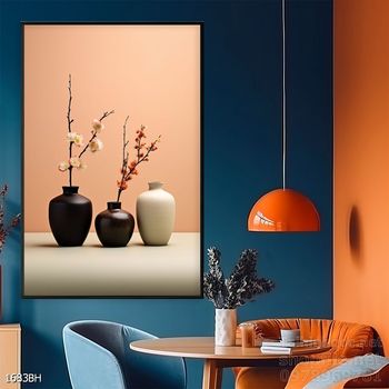 Tranh bình hoa hiện đại treo tường sang trọng ý nghĩa