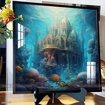 Tranh cá heo nghệ thuật độc đáo