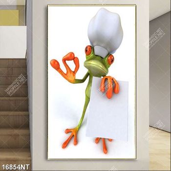 Tranh chú ếch xanh