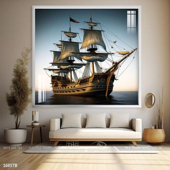 Tranh thuận buồm xuôi gió đẹp ấn tượng