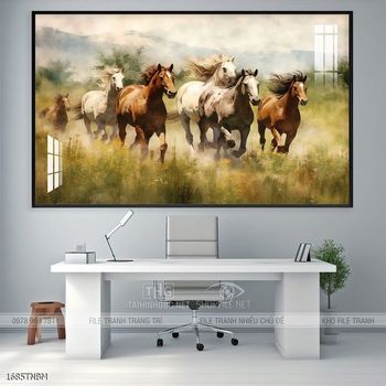 Tranh ngựa bát mã truy phong