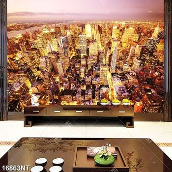 Tranh thành phố lung linh ánh đèn