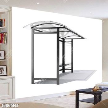 Tranh mô hình 3D ghế ngồi chờ