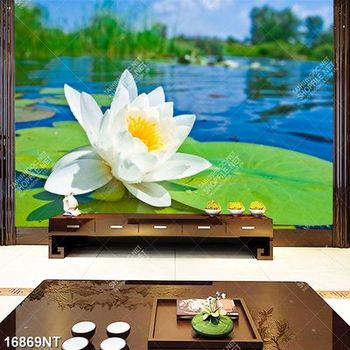 Tranh hoa sen trắng Tranh hoa sen trắng