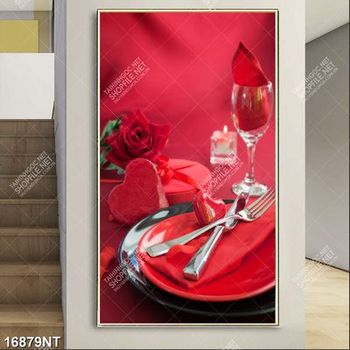 Tranh bàn ăn lãng mạn