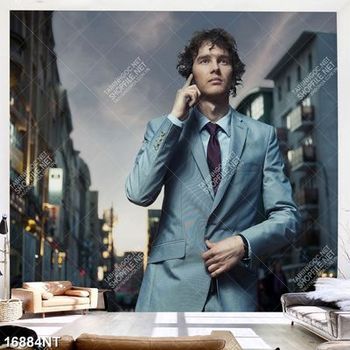 Tranh chàng trai mặc vest