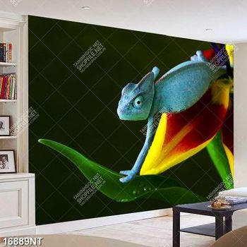 Tranh tắc kè xanh