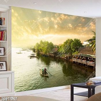 Tranh làng bên sông