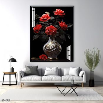 Mẫu tranh bình hoa đẹp hiện đại trang trí tường nhà