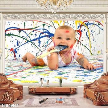 Tranh em bé dễ thương