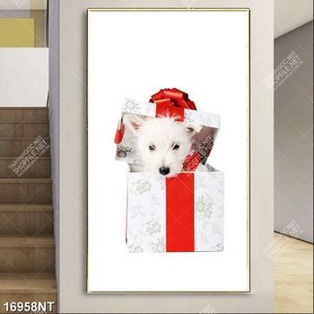 Tranh chú chó nhỏ