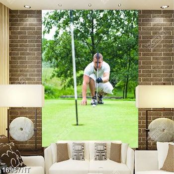 Tranh chàng trai chơi golf