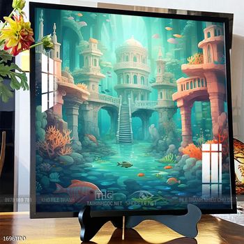 Tranh cá heo đẹp độc đáo