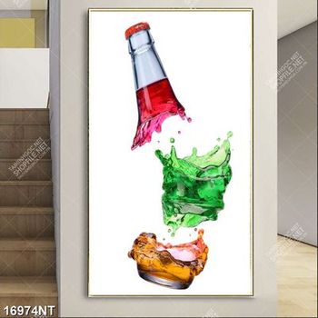 Tranh chai nước nghệ thuật