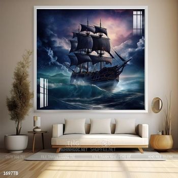 Tranh thuận buồm xuôi gió treo tường